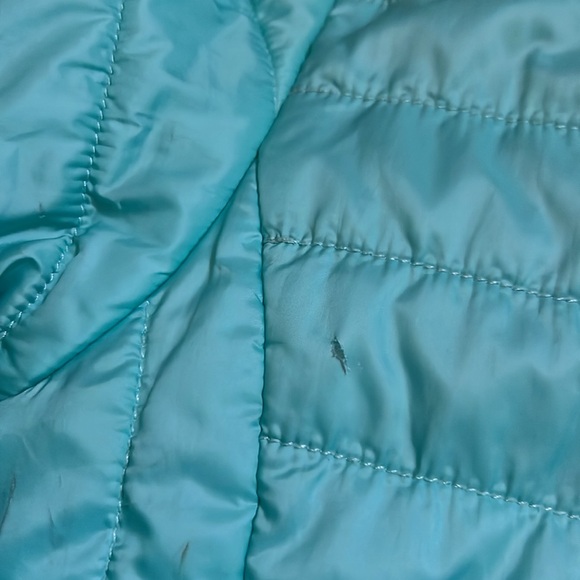 The North Face girls reversible puffer jacket size medium (10/12) teal and grey - Picture 3 of 10